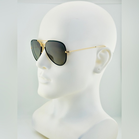 Ray-Ban Aviator Full Color Legend Sunglasses RB3025JM Black&Gold with Gray Lens main image 4